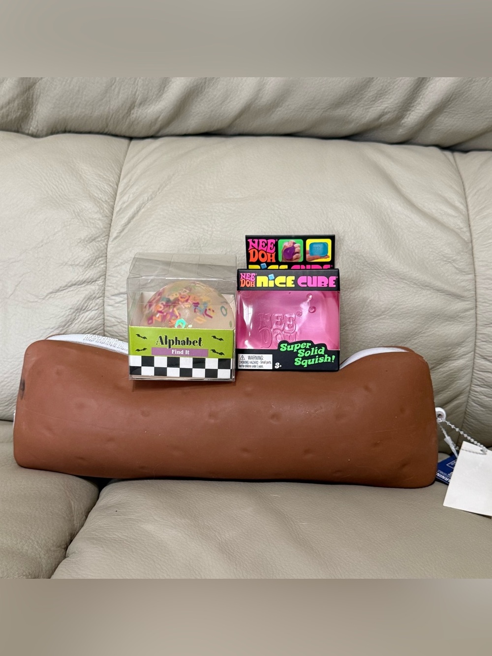 NeeDoh Nice Cube Target Bullseye Alphabet Find It & Sunny Day Ice Cream Sandwich